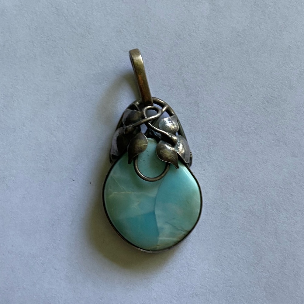 Sterling Silver Larimar Pendant